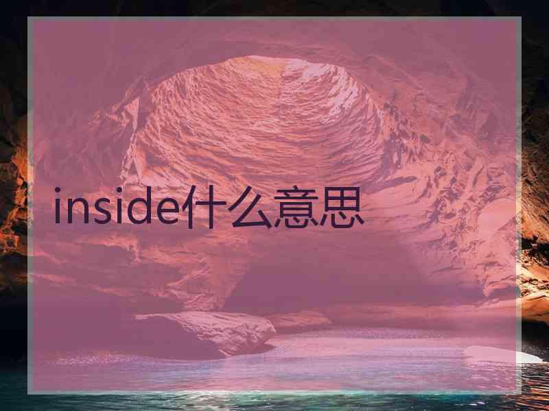 inside什么意思