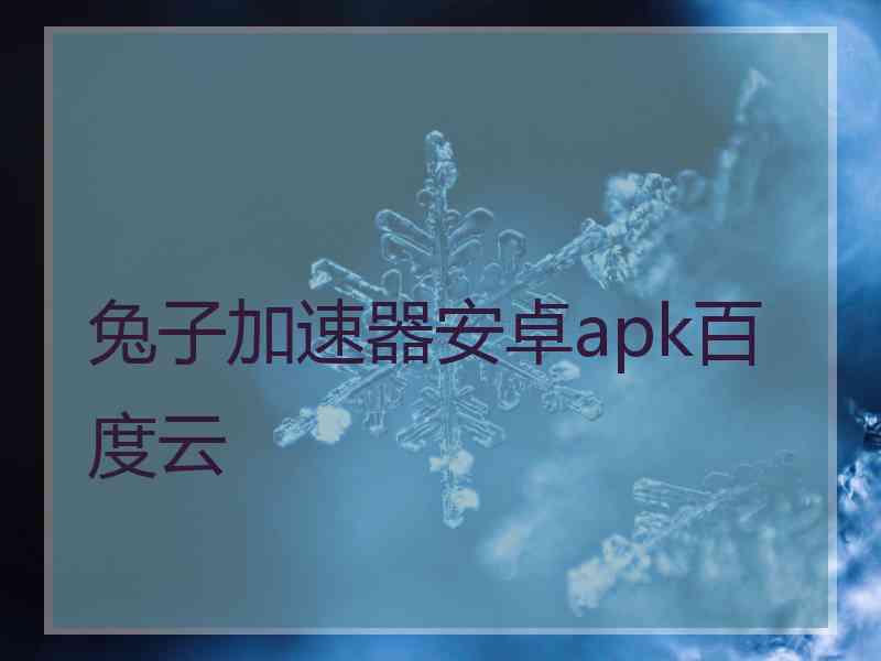 兔子加速器安卓apk百度云