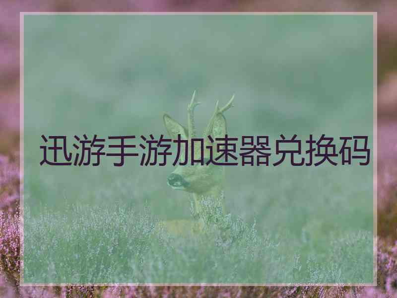 迅游手游加速器兑换码