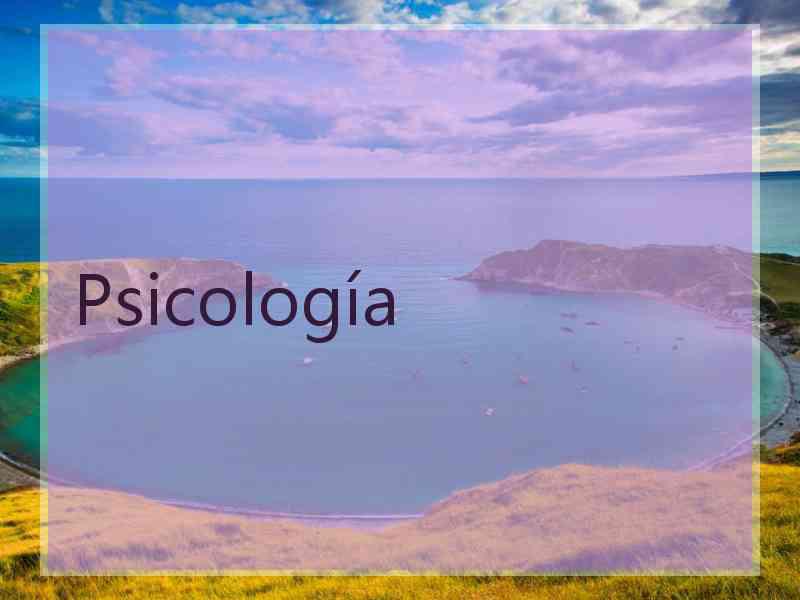 Psicología