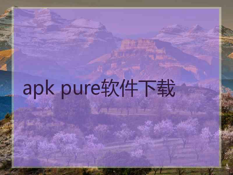 apk pure软件下载