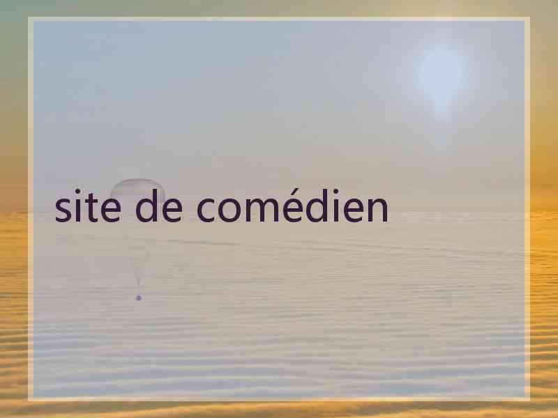 site de comédien
