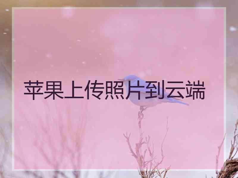苹果上传照片到云端