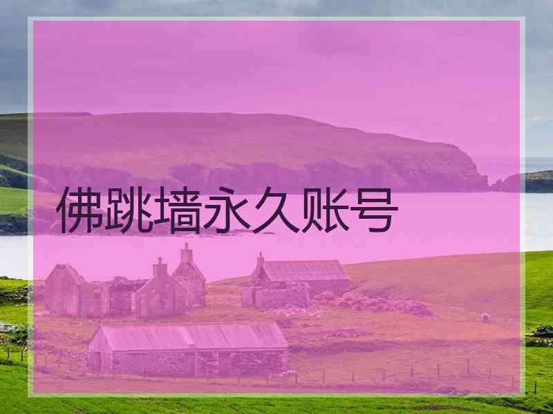 佛跳墙永久账号