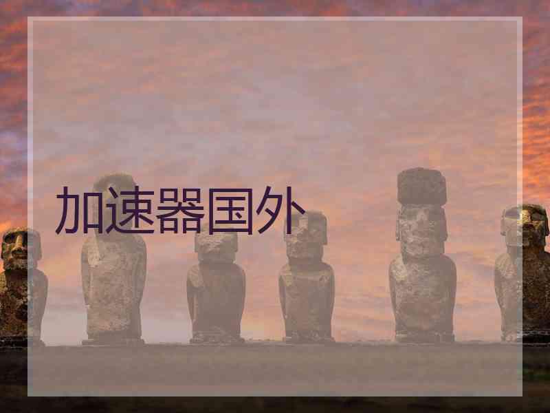 加速器国外