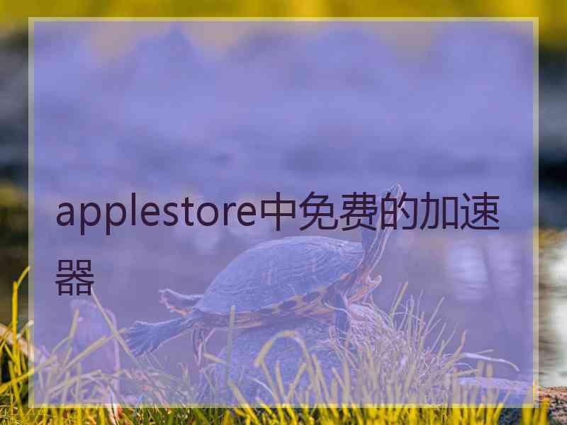 applestore中免费的加速器