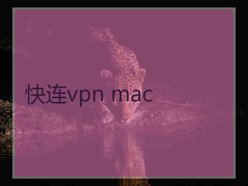 快连vpn mac