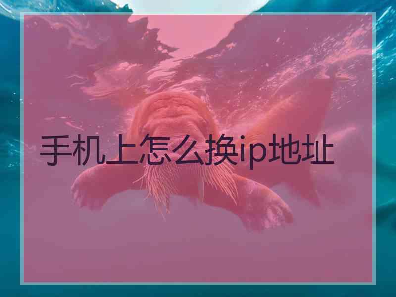 手机上怎么换ip地址