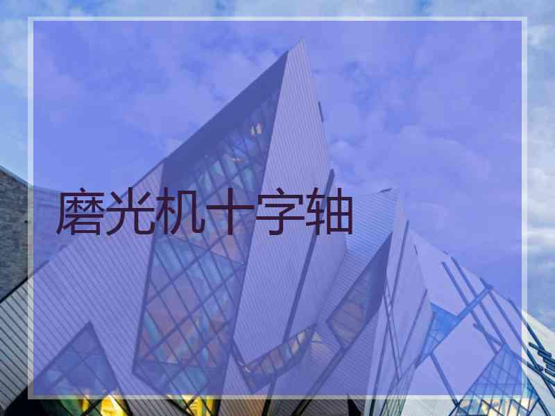 磨光机十字轴
