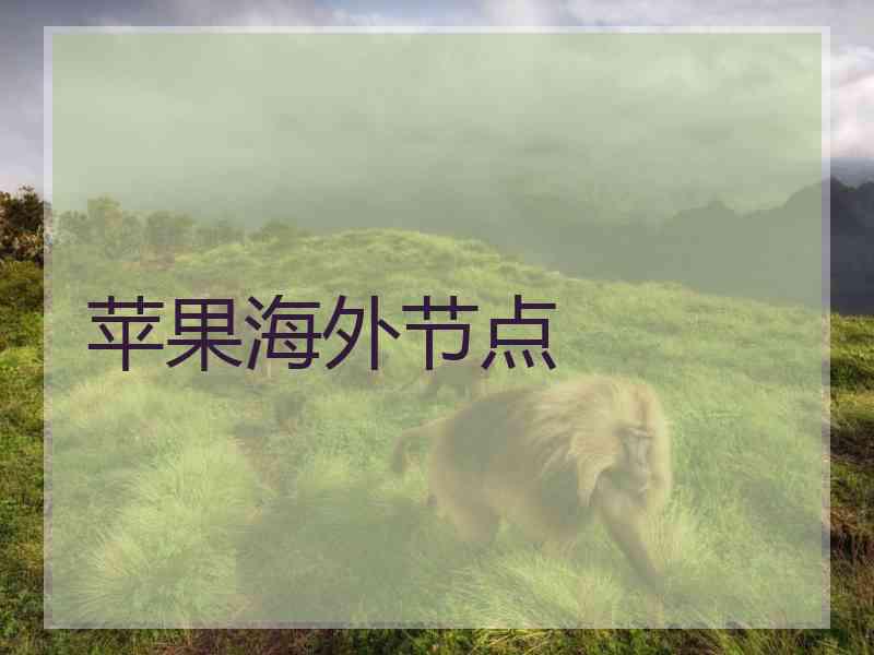 苹果海外节点