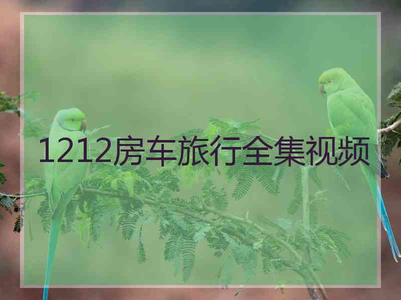 1212房车旅行全集视频