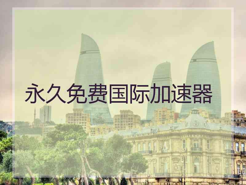 永久免费国际加速器