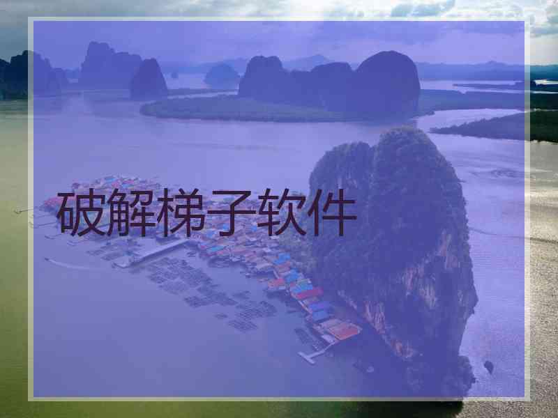 破解梯子软件