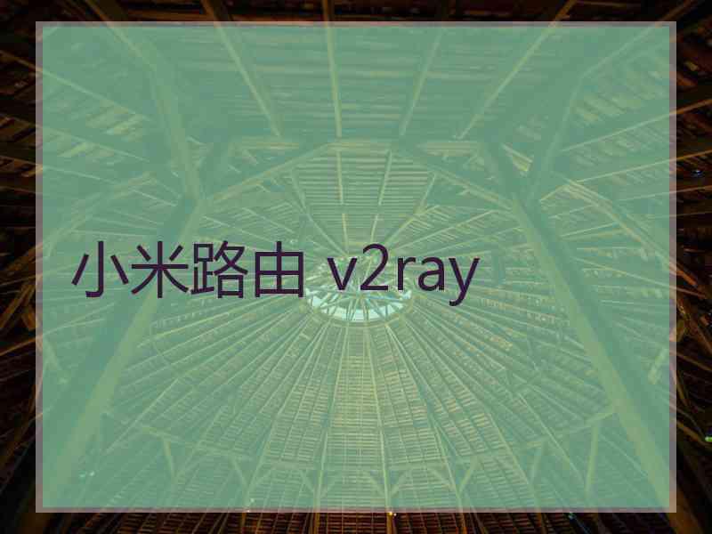 小米路由 v2ray