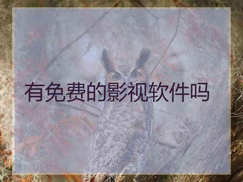 有免费的影视软件吗