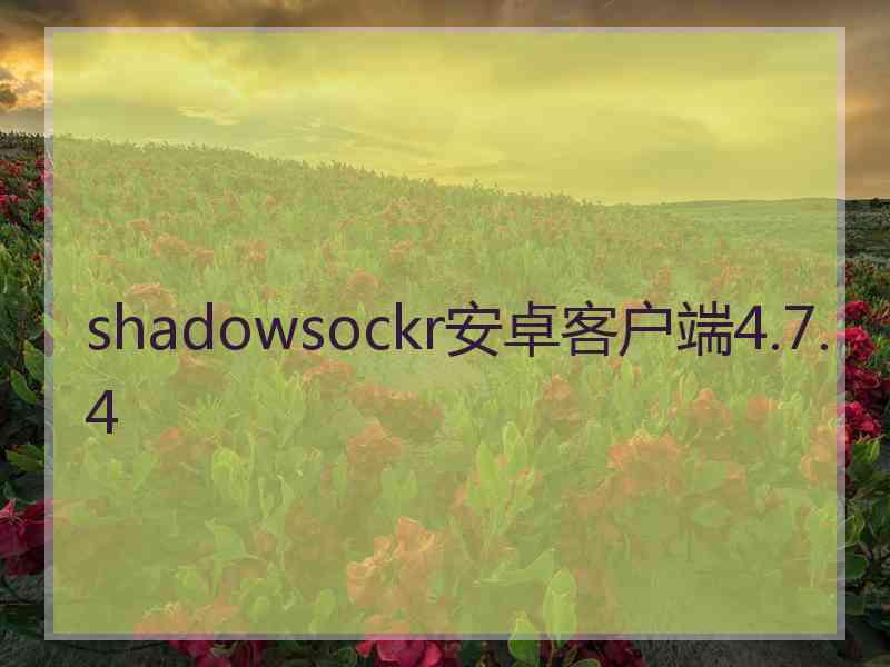 shadowsockr安卓客户端4.7.4