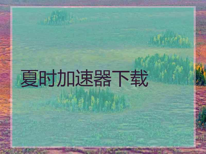 夏时加速器下载