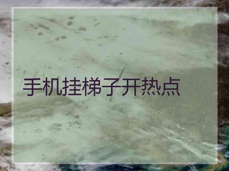 手机挂梯子开热点