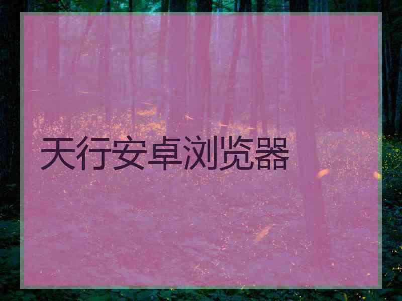 天行安卓浏览器