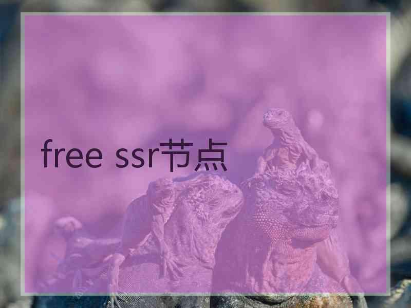 free ssr节点