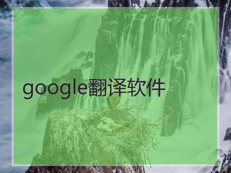 google翻译软件