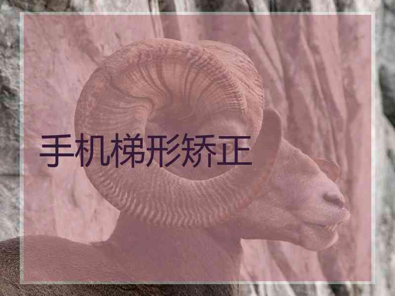 手机梯形矫正