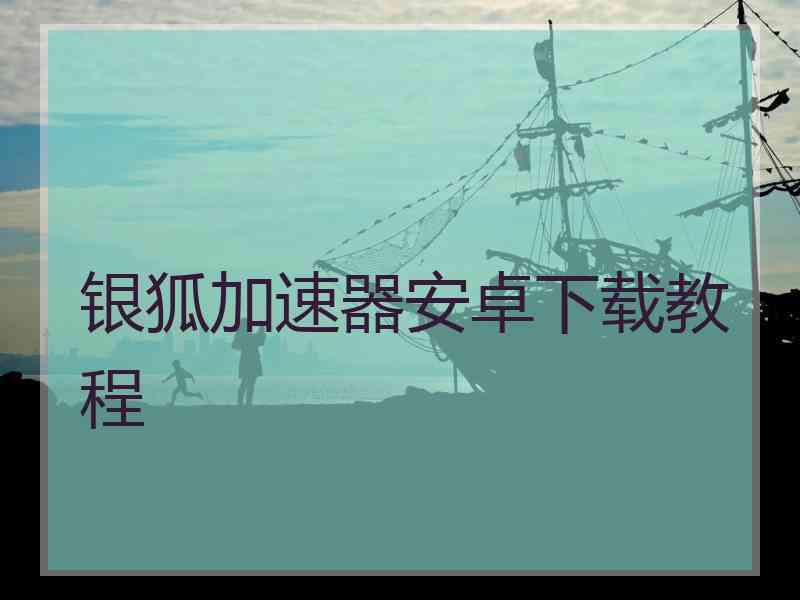 银狐加速器安卓下载教程