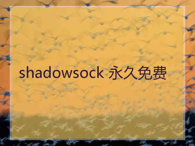 shadowsock 永久免费