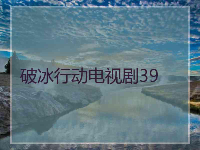 破冰行动电视剧39