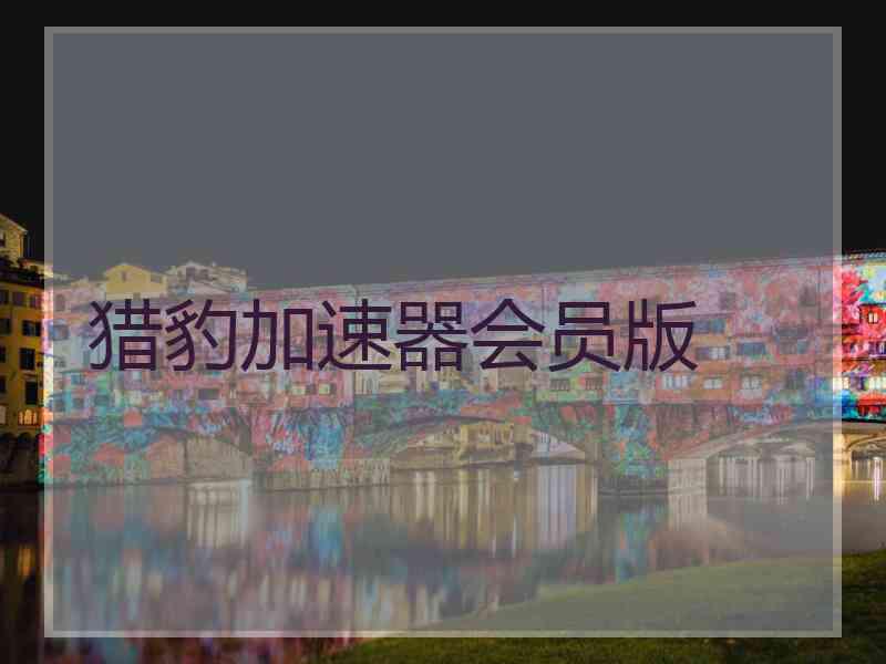 猎豹加速器会员版