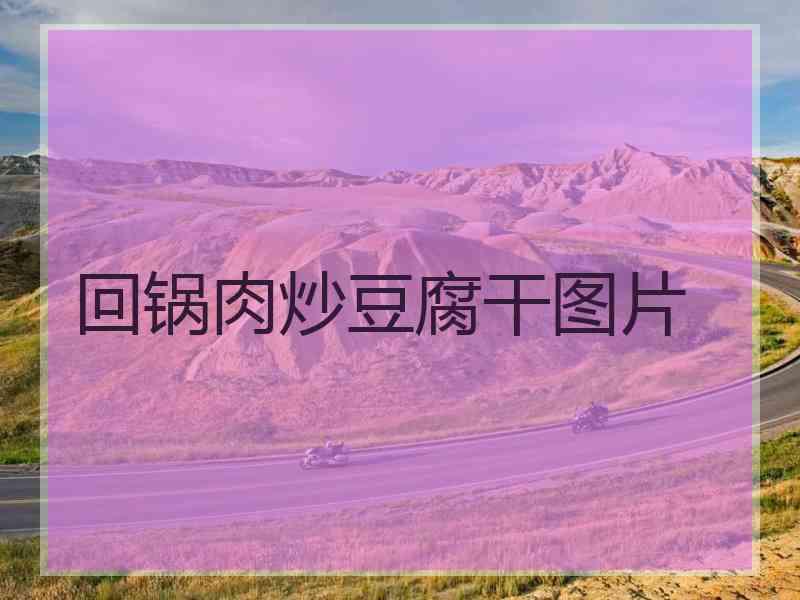 回锅肉炒豆腐干图片