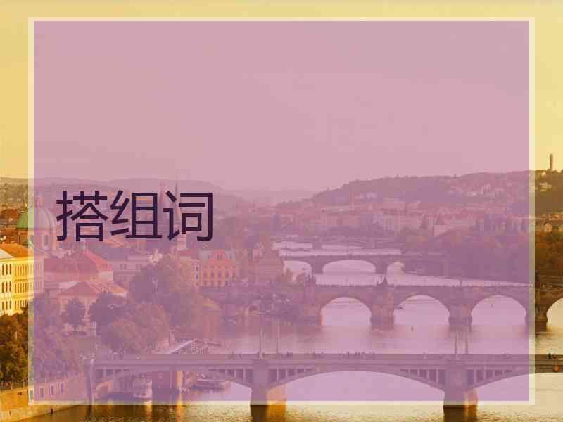 搭组词