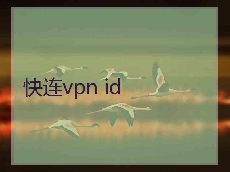 快连vpn id