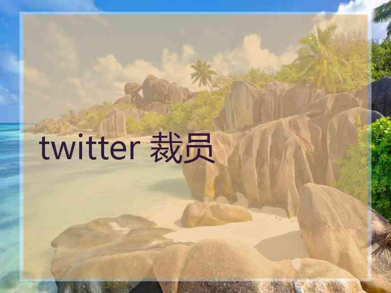 twitter 裁员