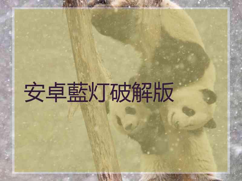 安卓藍灯破解版