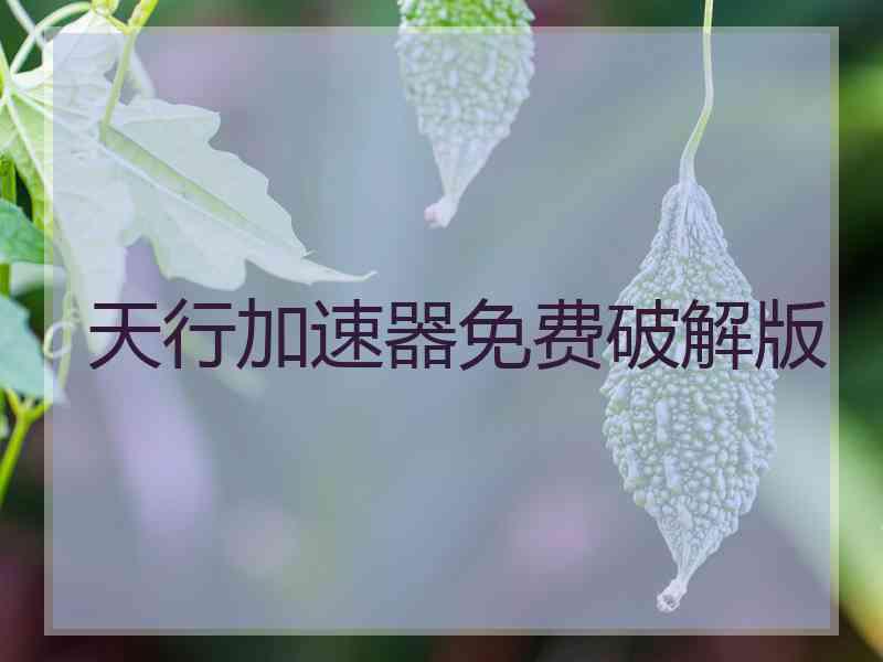 天行加速器免费破解版