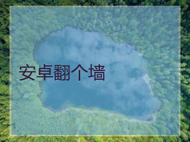 安卓翻个墙
