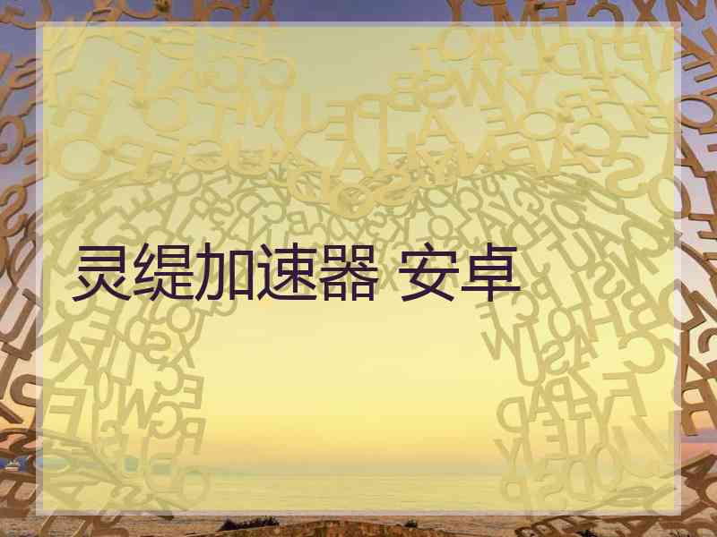 灵缇加速器 安卓