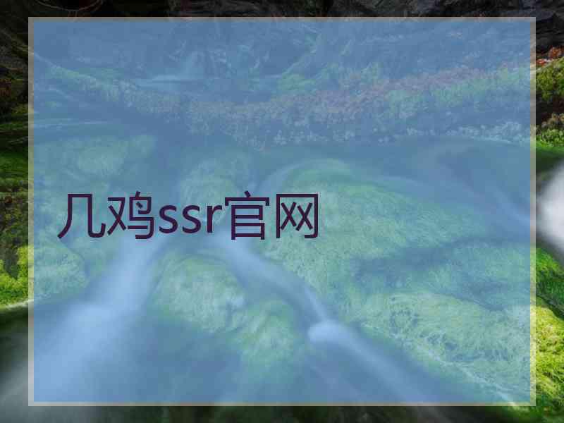 几鸡ssr官网