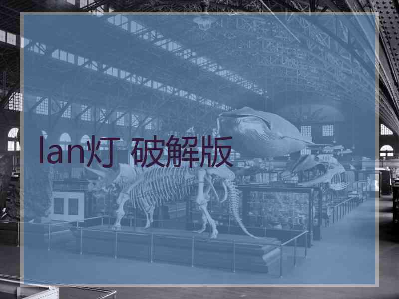 lan灯 破解版