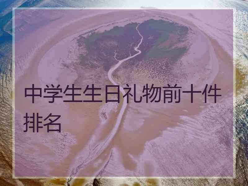 中学生生日礼物前十件排名