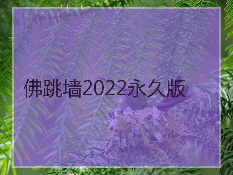 佛跳墙2022永久版