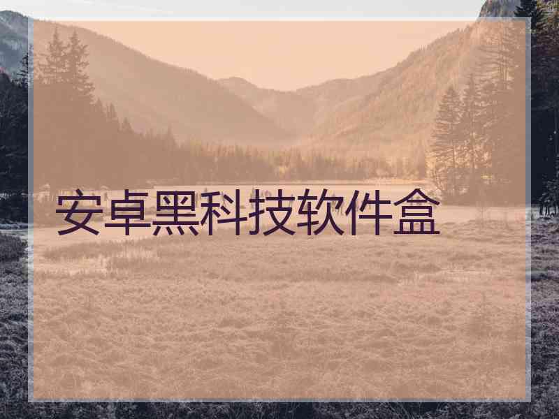 安卓黑科技软件盒