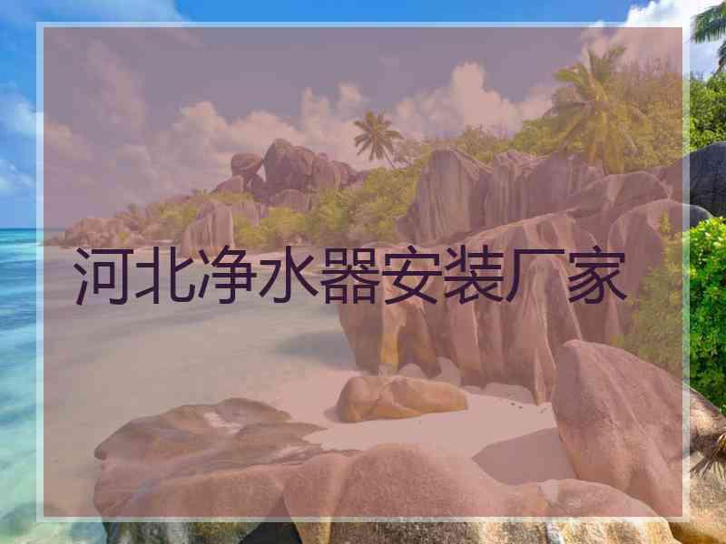 河北净水器安装厂家
