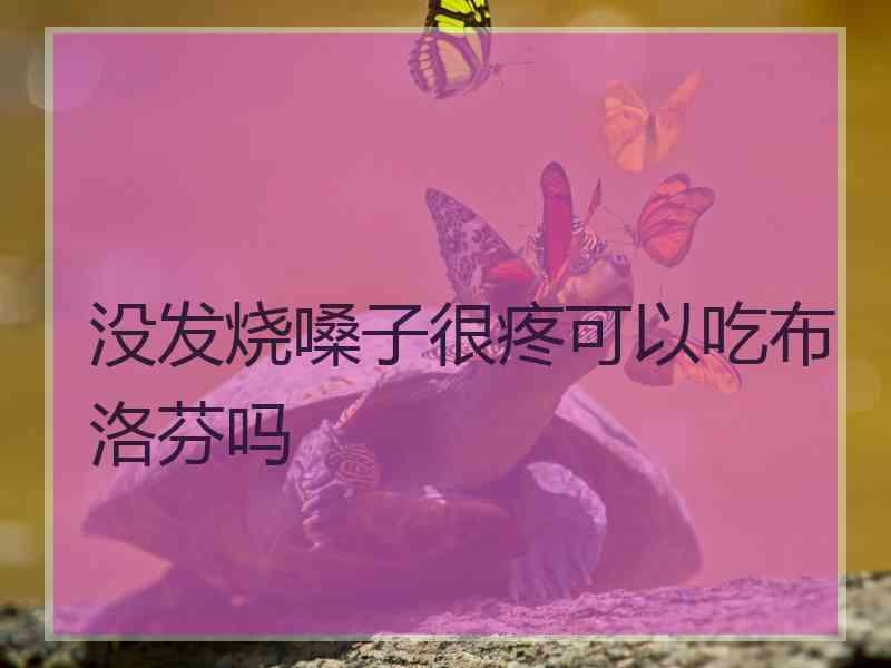 没发烧嗓子很疼可以吃布洛芬吗