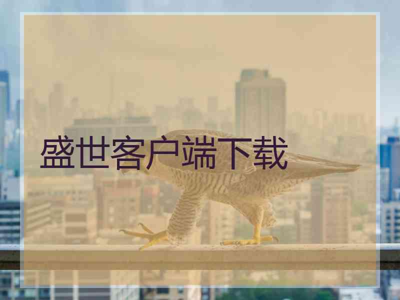 盛世客户端下载