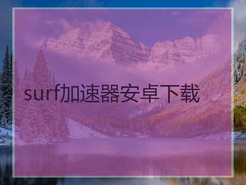 surf加速器安卓下载