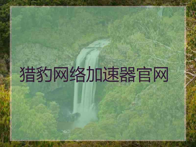 猎豹网络加速器官网