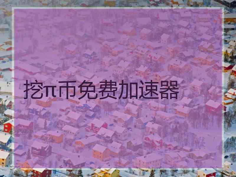 挖π币免费加速器