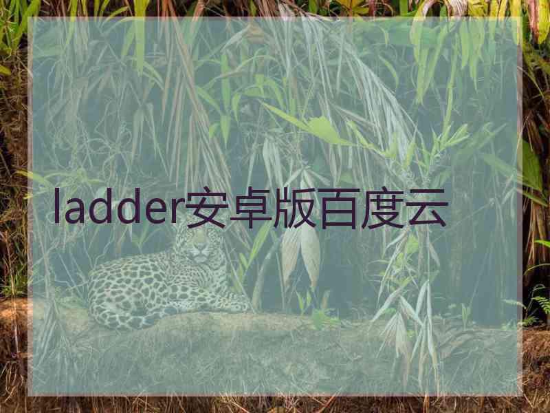 ladder安卓版百度云